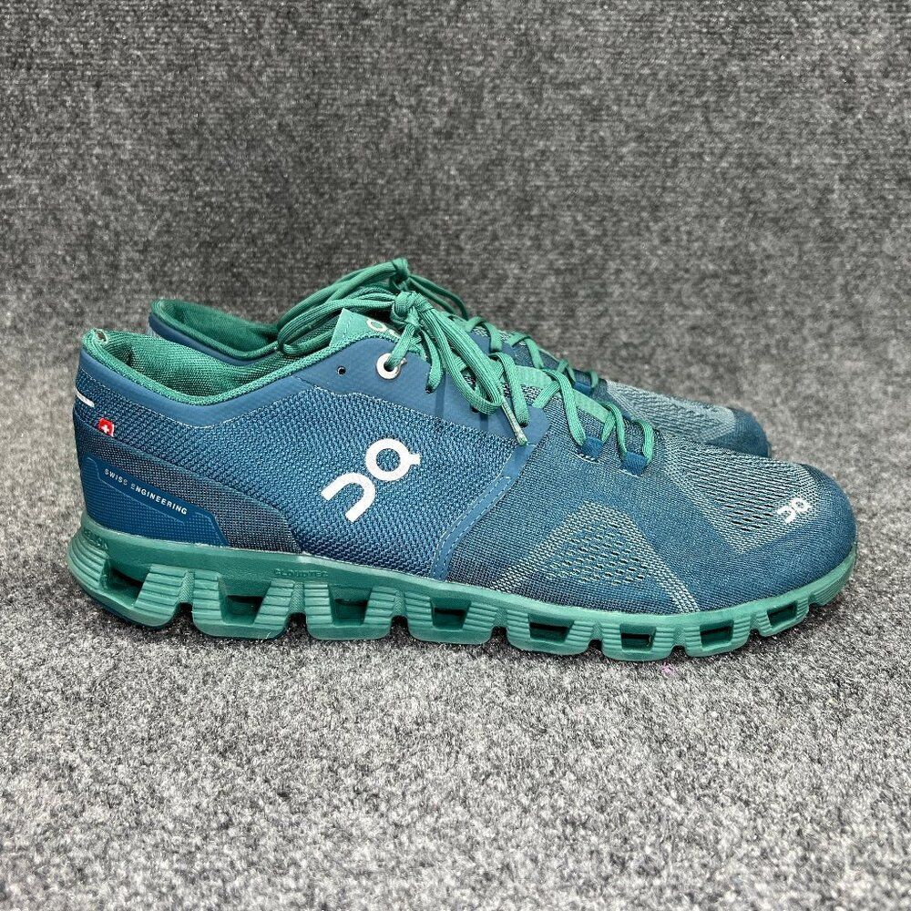 On Running On Cloud 6 Running Shoes Men's Size 12 Teal‎ Green Athletic Training